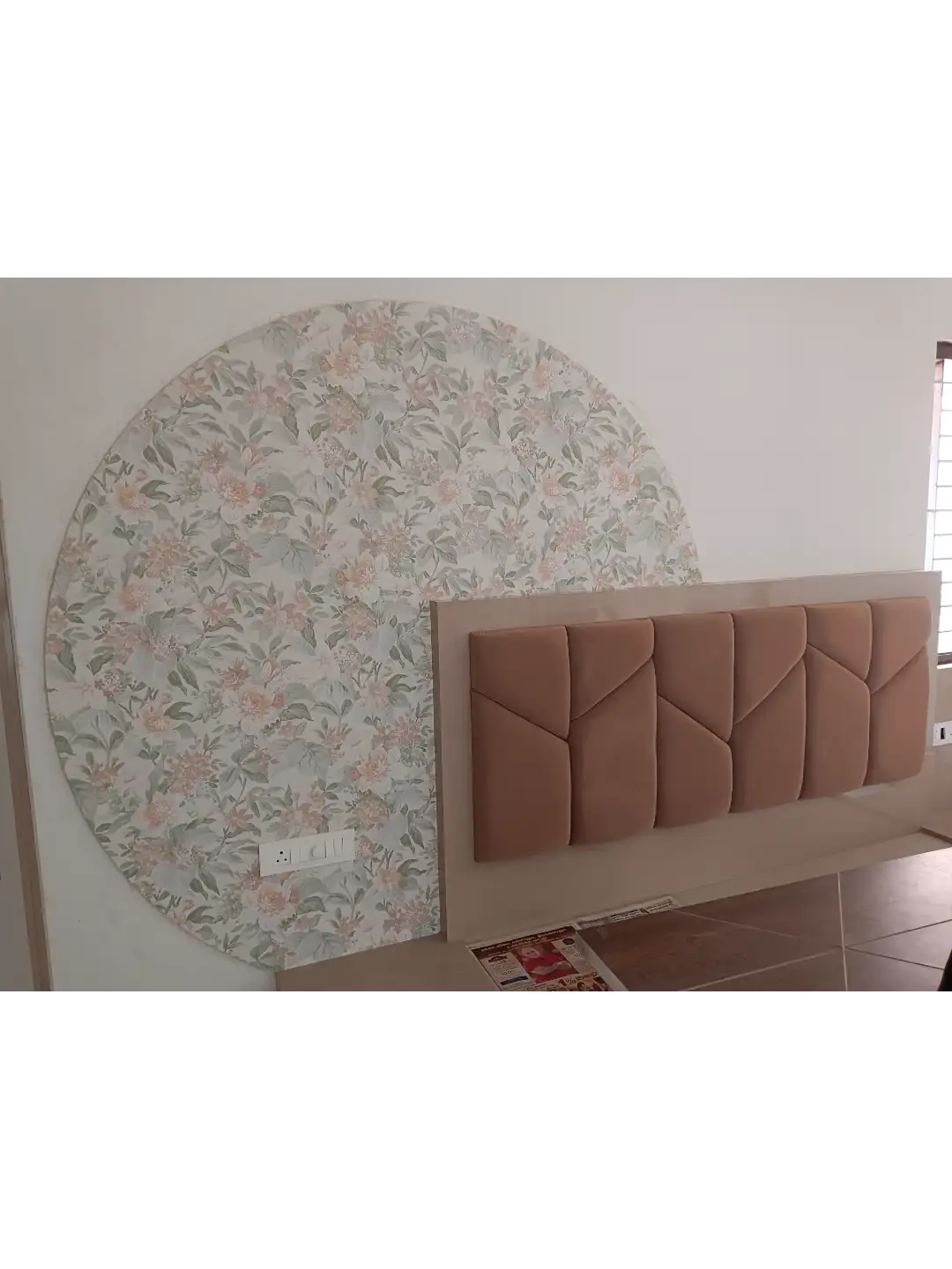Comfortable upholstered bedroom